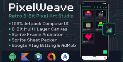 PixelWeave | Pixel Art and Sprite Animator - Android App