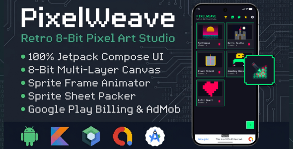 PixelWeave | Pixel Art and Sprite Animator - Android App PixelWeave | Pixel Art and Sprite Animator - Android App