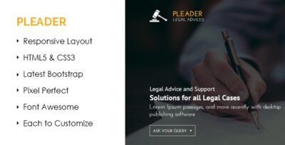 Pleader Law Business Template