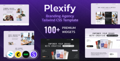 Plexify - Branding Agency Tailwind CSS Template