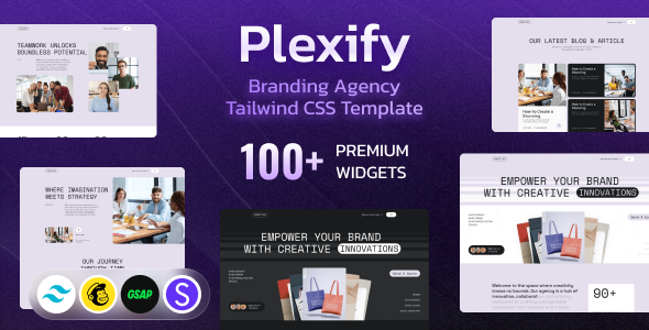 Plexify - Branding Agency Tailwind CSS Template Plexify - Branding Agency Tailwind CSS Template