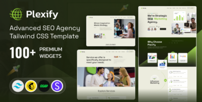 Plexify - SEO Agency Tailwind CSS Template