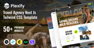 Plexify - Travel Agency Next Js Tailwind CSS Template