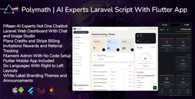 Polymath AI | AI Experts Laravel Script With Flutter App