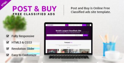 Post and Buy - Classified Ads HTML Template