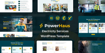 Powerhaus - Electricity Services WordPress Theme