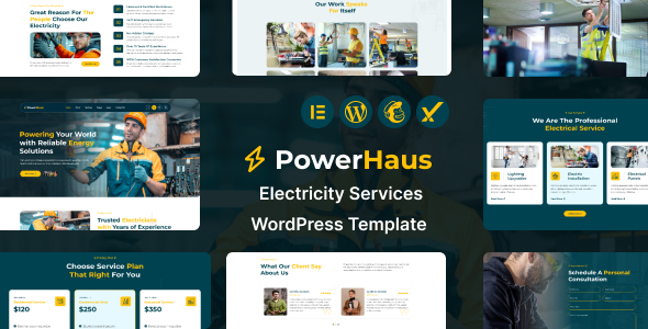 Powerhaus - Electricity Services WordPress Theme Powerhaus - Electricity Services WordPress Theme
