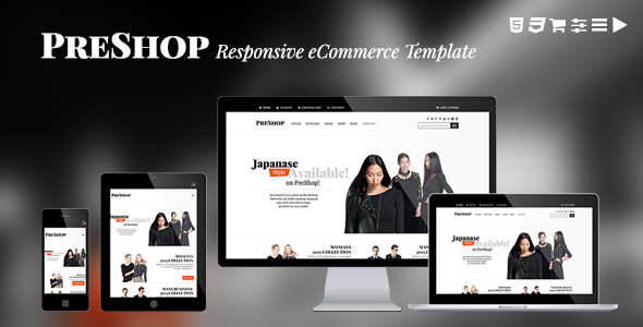 PreShop - Responsive E-Commerce Website Template PreShop - Responsive E-Commerce Website Template