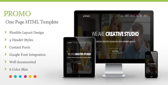 Promo - One Page HTML Template Promo - One Page HTML Template