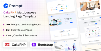Prompt - CakePHP Modern & Multipurpose Landing Page Template
