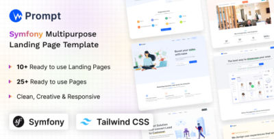 Prompt - Modern & Multipurpose Symfony Tailwind CSS Template