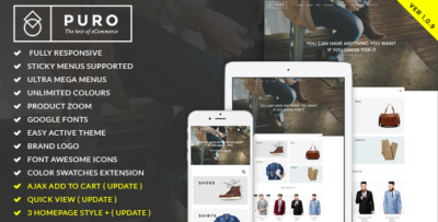 Puro - Responsive Magento Theme