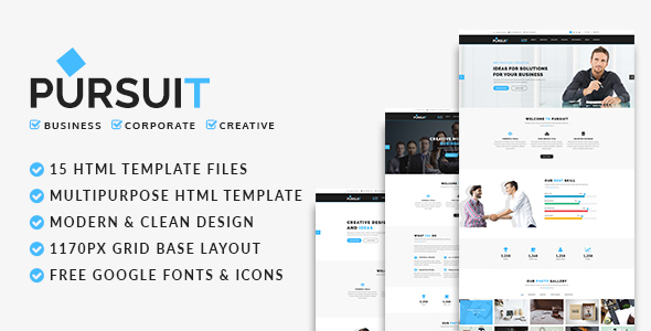 Pursuit - Business, Corporate, Creative HTML Template Pursuit - Business, Corporate, Creative HTML Template