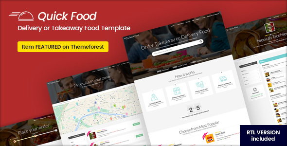 QuickFood - Delivery or Takeaway Food Template QuickFood - Delivery or Takeaway Food Template