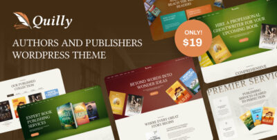 Quilly - Authors and Publishers WordPress Theme