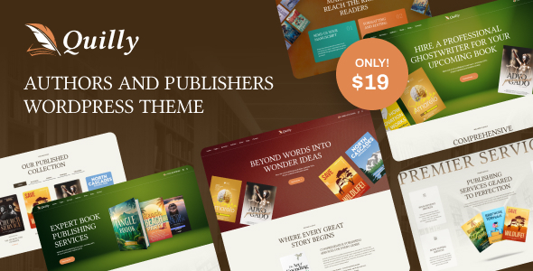 Quilly - Authors and Publishers WordPress Theme Quilly - Authors and Publishers WordPress Theme