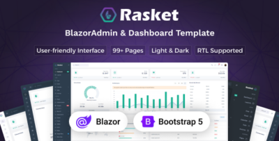 Rasket - Blazor Server Admin Dashboard Template