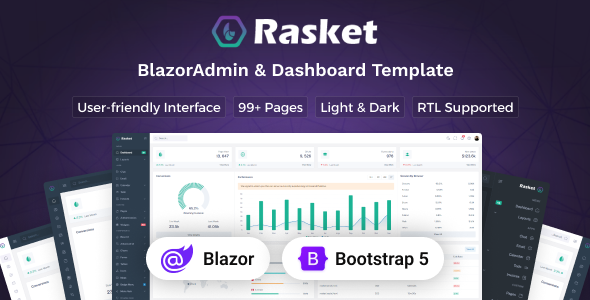 Rasket - Blazor Server Admin Dashboard Template Rasket - Blazor Server Admin Dashboard Template