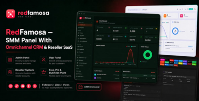 RedFamosa - SMM Panel With Omnichannel CRM & Reseller SaaS