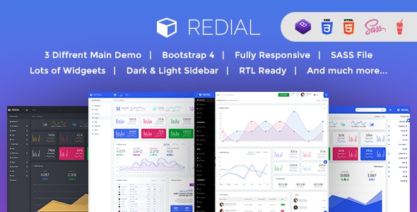 Redial - Bootstrap 4 Admin/Dashboard Template Redial - Bootstrap 4 Admin/Dashboard Template
