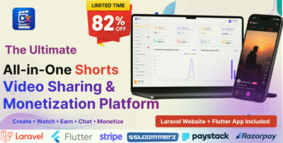 ReelsX | Ultimate Shorts Video Sharing & Monetization Platform Full Application