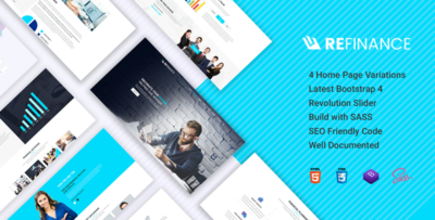 Refinance - Finance, Tax, Consulting HTML5 Template