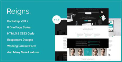 Reigns - Professional One Page HTML5 Templates