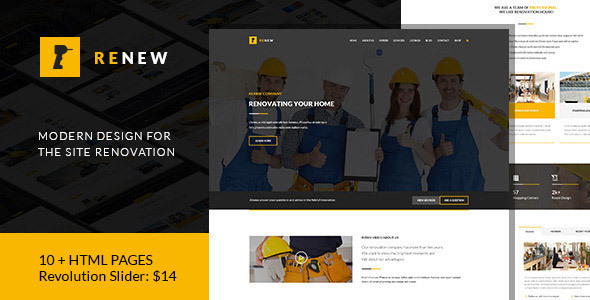 Renew - Renovation, Repair & Construction HTML Renew - Renovation, Repair & Construction HTML