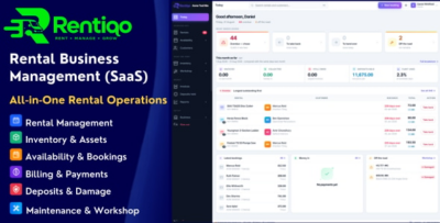 Rentiqo - Universal Rental Business Management System (SaaS)