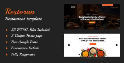 Restoran - Hotel and Restaurant  HTML5 Template