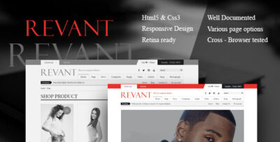 Revant Magazine HTML5 template
