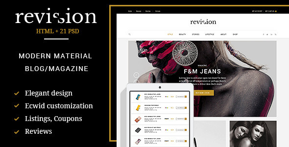 Revision - Elegant Material Design HTML Theme Revision - Elegant Material Design HTML Theme