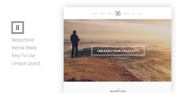 RIVAL Creative One Page Template RIVAL Creative One Page Template