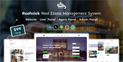Roofstick – A Real Estate Management Platform | Buyer | Agent | Admin Panel (MERN)
