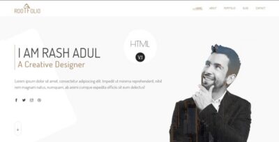 Rootfolio - One Page Portfolio HTML5 Template