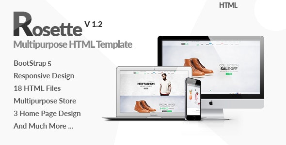 Rosette - Fashion Store HTML Template using Bootstrap Rosette - Fashion Store HTML Template using Bootstrap