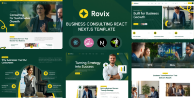 Rovix - Business Consulting React NextJs Template