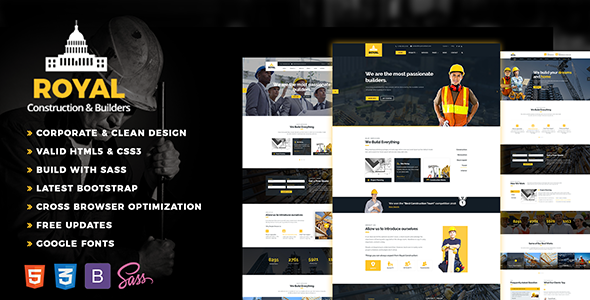 Royal - Construction HTML Template Royal - Construction HTML Template
