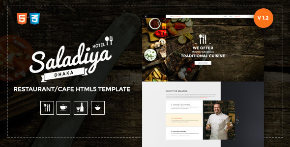 Saladiya Responsive Restaurant/Cafe Html5 Template Saladiya Responsive Restaurant/Cafe Html5 Template