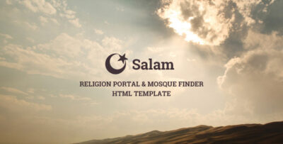 Salam - Religion Portal & Mosque Finder HTML Template