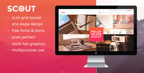Scout - OnePage Portfolio Template Scout - OnePage Portfolio Template