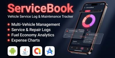 ServiceBook | Vehicle Service Log and Maintenance Tracker - Android App Template