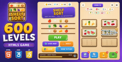Shelf Sort | 600 Levels HTML5 Goods Sort Puzzle Game