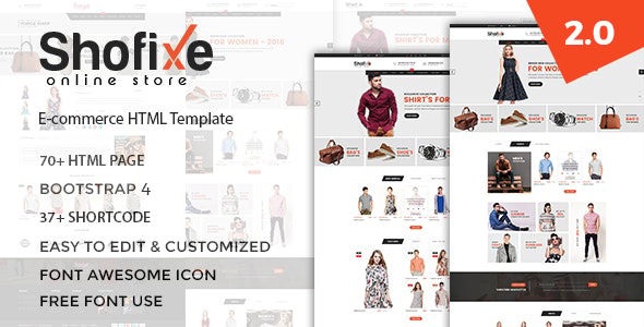 Shofixe - Fashion HTML Template Shofixe - Fashion HTML Template
