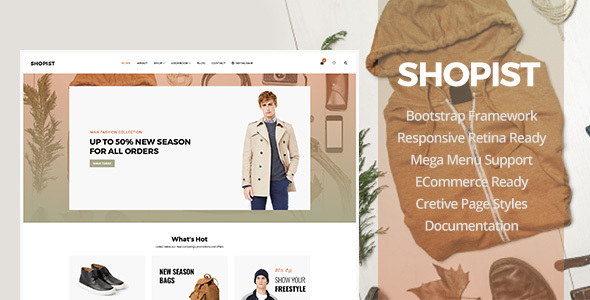 Shopist - Responsive Stylish Site eCommerce Template Shopist - Responsive Stylish Site eCommerce Template