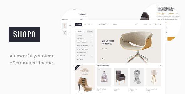 Shopo - Simple & Clean eCommerce Template Shopo - Simple & Clean eCommerce Template