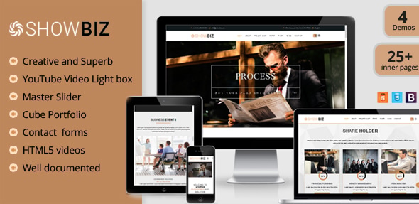 Showbiz - Multipages Business HTML Template Showbiz - Multipages Business HTML Template