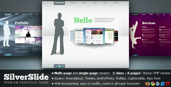 SilverSlide - premium portfolio theme (3x2) SilverSlide - premium portfolio theme (3x2)