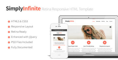 SimplyInfinite - Responsive, Retina HTML Template
