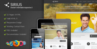Sirius - Modern Minimalist Responsive 2